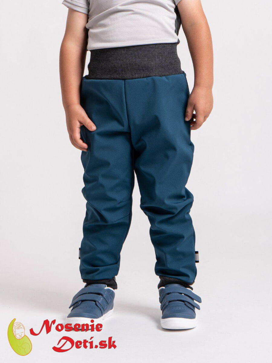 Detské softshellové nohavice Unuo Batoľacie Street Petrolejové Detské softshellové nohavice Unuo Batoľacie Street Petrolejové