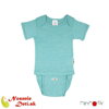 Detské celoročné merino Body Tričko Manymonths 4-Season Aqua blue