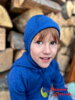 Merino vlnená kukla pre deti Manymonths Classic Blue