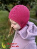 Merino vlnená kukla pre deti Manymonths Pop Pink