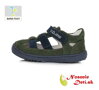 Chlapčenské barefoot sandále s uzavretou špičkou DD Step Khaki 077-360C