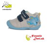 Barefoot alternatíva chlapčenské prechodné topánky DD Step Svetlošedé s lietadlom 015-357B