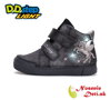 Dievčenská blikajúca obuv D.D. Step svietiace topánky Black Unicorn 068-52459B