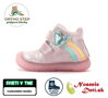 Dievčenské zateplené kožené topánky D.D. Step 082-62750A Rose Gold Dúhová cesta