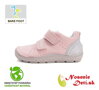 Dievčenské barefoot kožené prechodné topánky D. D. Step Baby Pink 116-61960C