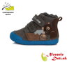 Detské zimné topánky alternatíva barefoot DD Step Šedé Veverička reflexné 066-852A