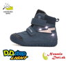 Chlapčenské zimné svietiace blikajúce topánky D.D. Step Royal Blue Blesk W050-42707B