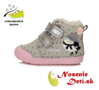 Dievčenské zimné topánky alternatíva barefoot DD Step Beige Tučniak 066-352B