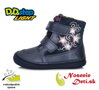Dievčenské zimné svietiace topánky DD Step Slivkové blikajúce 078-320B