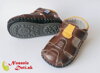Barefoot chlapčenské sandálky Freycoo Baby Larry Hnedé