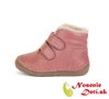 Dievčenské zimné kožené topánky Froddo Paix Winter Dark Pink