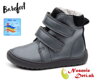Dievčenské barefoot zimné membránové kožené topánky Protetika Tex Beka Black