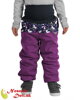 Detské softshellové zimné nohavice otepľovačky Ostružinová Jednorožce