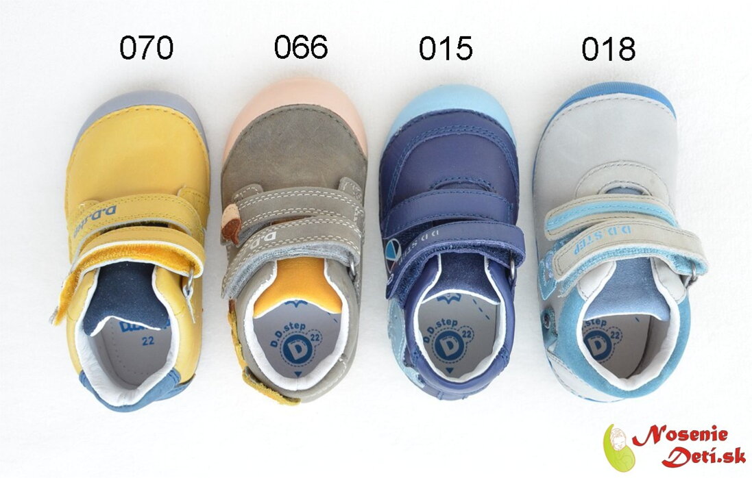 DD Step prechodné topánky - porovnanie modelov vo veľkostiach 19-25