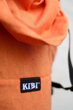 Detail chrbtovej opierky a kapucne - ergonomický nosič Kibi Tekvica