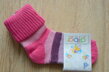 Diba vlnené ponožky pre deti - Prúžky Tmavoružové