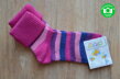 Diba vlnené ponožky pre deti - Prúžky Cyklámenové