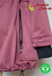 Bunda softshellová Jožánek na nosenie detí Alica - detail uzatvárateľných vreciek na bokoch bundy