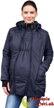 Tehotenská a nosiaca zimná bunda Zora Čierna - možnosť nosenia v tehotenstve s tehotenskou vsadkou.