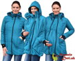 Zimná bunda Zora Petrolejová pre tehotné ženy