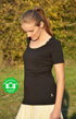 Tričko na dojčenie Katarína Čierne s krátkym rukávom