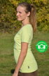 Tričko na dojčenie Katarína krátky rukáv Svetlozelené s krátkym predným dielom