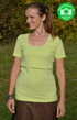 Tričko na dojčenie krátky rukáv Katarína Svetlozelené