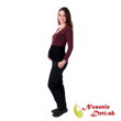 Tehotenské softshellové nohavice jarné letné Liva čierne