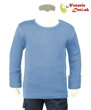Detské merino tričko dlhý rukáv Manymonths Provence Blue