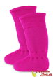 Merino Manymonths Winter Lilac Rose vysoké detské capačky