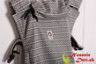 Detský ergonomický nosič Rischino Flexible Silver Folklor srdcká