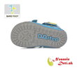 Barefoot chlapčenské letné sandále Svetlošedé DD Step 070-761A