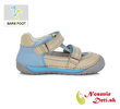 Barefoot chlapčenské letné sandále Svetlošedé DD Step 070-761A