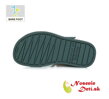 Chlapčenské barefoot sandále s pevnou pätou Modrošedé DD Step 076-382C