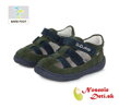 Chlapčenské barefoot sandále s uzavretou špičkou DD Step Khaki 077-360C