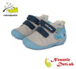 Barefoot alternatíva chlapčenské prechodné topánky DD Step Svetlošedé s lietadlom 015-357B