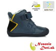 Barefoot chlapčenská členková obuv DD Step jarné jesenné topánky Modré Blesk 063-144