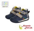 Barefoot chlapčenské jarné jesenné topánky DD Step Tmavomodré zebra 070-794