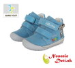 Barefoot chlapčenské jarné jesenné topánky DD Step Bledomodré zebra 070-794A