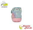 Barefoot alternatíva obuv dievčenské prechodné topánky DD Step Sky Blue Jednorožec 015-706