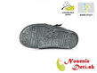 Barefoot dievčenské členkové topánky jarné jesenné DD Step Tmavošedé Hviezdy 063-318