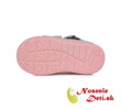 Jarná jesenná dievčenská obuv alternatíva barefoot  DD Step Strieborné Motýlik 066-821