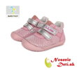 Dievčenské barefoot jarné jesenné topánky DD Step Ružovostrieborné 070-204