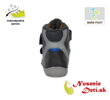 Detské zimné barefoot topánky DD Step Tmavošedé reflexné 063-228A