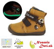 Detské chlapčenské zimné barefoot topánky DD Step Horčicové Pavúčik 070-111A