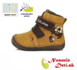 Detské chlapčenské zimné barefoot topánky DD Step Horčicové Pavúčik 070-111A