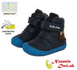 Detské chlapčenské zimné barefoot topánky DD Step Tmavomodré Džungľa 073-457A