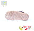 Dievčenské zimné barefoot topánky čižmy DD Step Violet Kvietky 063-580A