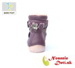 Dievčenské zimné barefoot topánky čižmy DD Step Violet Kvietky 063-580A