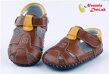 Topánky na prvé kroky barefoot sandálky Freycoo Baby Larry Hnedé